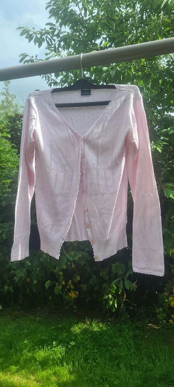 Gilet sergent major 12 ans rose