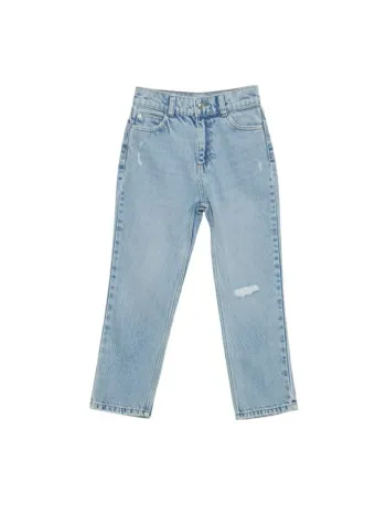 🩷 Jean droit taille haute Straigit 4 ans Kiabi #emyfleury_4ansfille