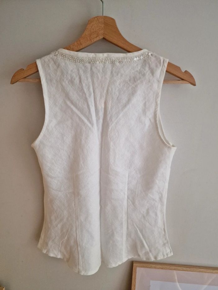 Débardeur lin taille 36 femme h&m - photo numéro 3