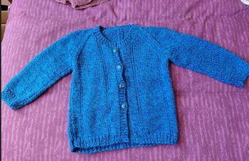 Gilet 5 - 6 ans unisexe laine fait main 