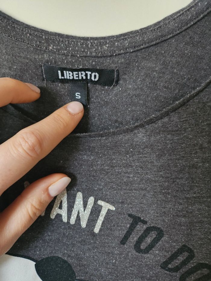 Débardeur nuit pyjama gris panda Liberto - photo numéro 2