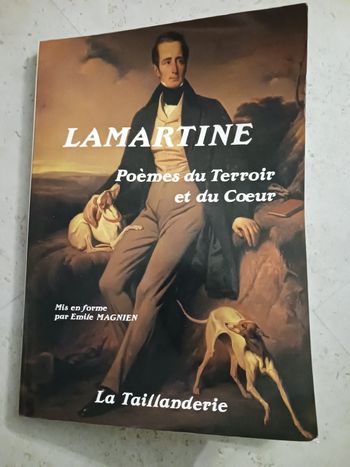 livre Lamartine Poèmes du terroir et du coeur
