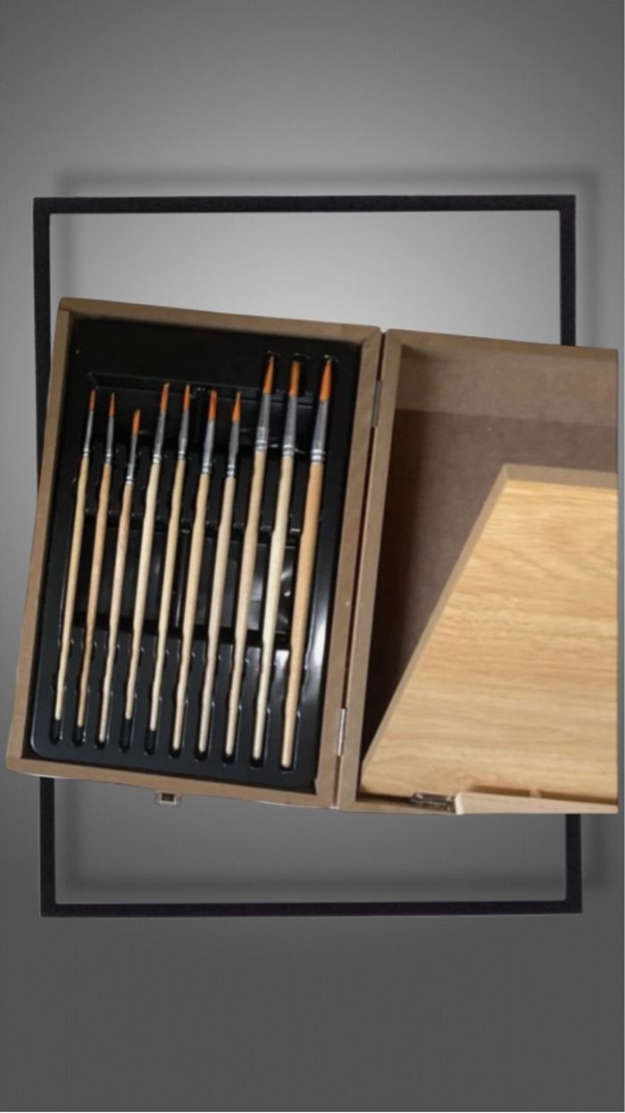 🎨Kit d'art 85 pièces avec chevalet en bois intégré, blocs de dessin, fournitures d'art dans un étui en bois portable, kit de peinture et de dessin professionnel🎨 - photo numéro 6