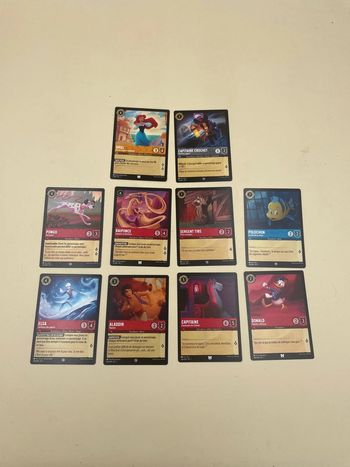 Lot de 10 cartes à collectionner Disney Locarna