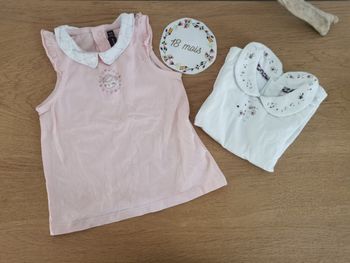 Tshirt sans manche bebe fille 18mois sergent major neuf sans étiquette