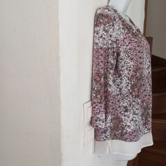 Blouse fluide longue florale femme 46 - photo numéro 3