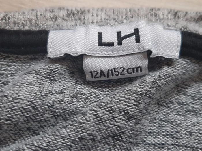 Pull léger, gris chiné, manches longues, LH, taille 12 ans - photo numéro 3