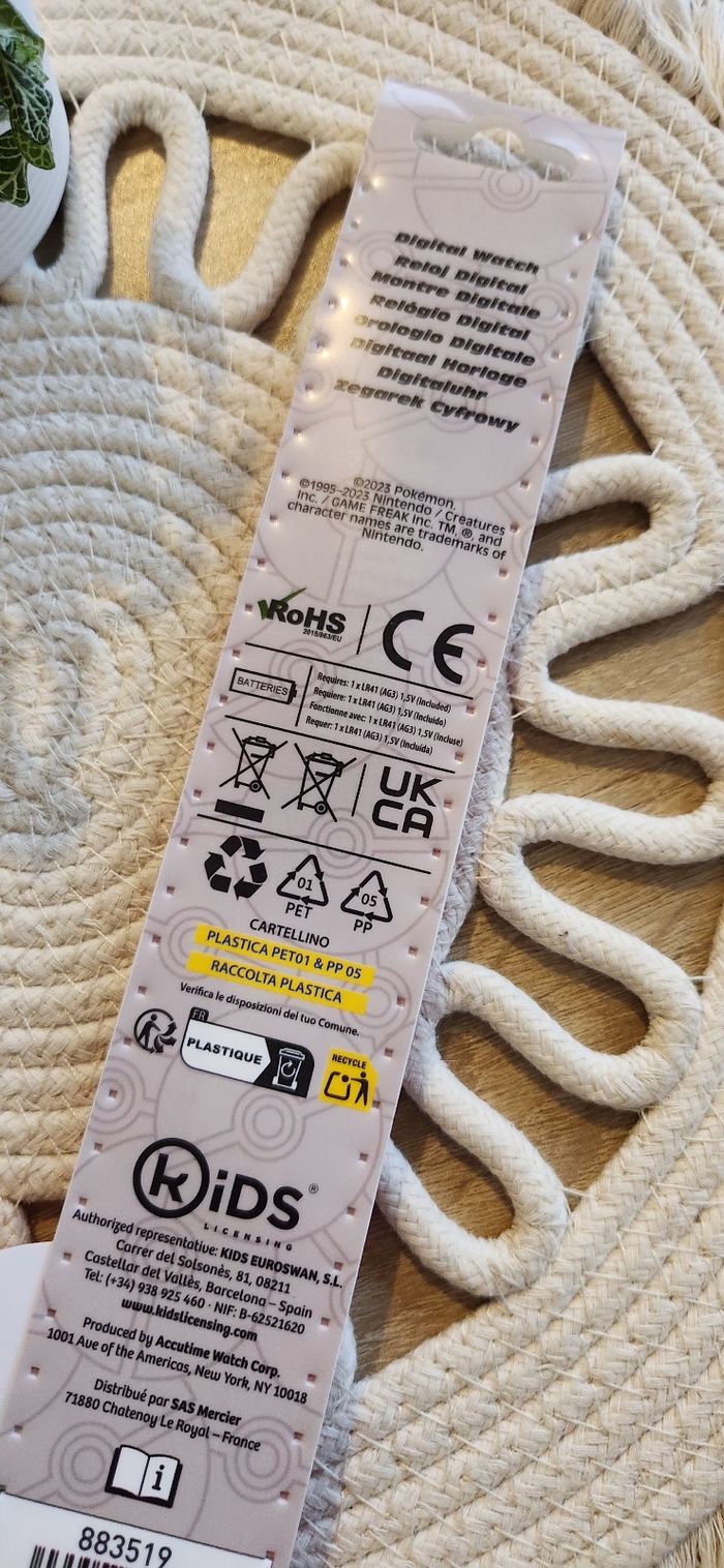Montre Pokemon Rouge Neuve - photo numéro 8