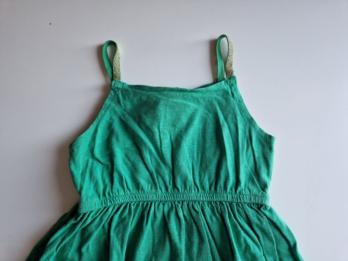 robe verte d'été petites bretelles dorées - photo numéro 7