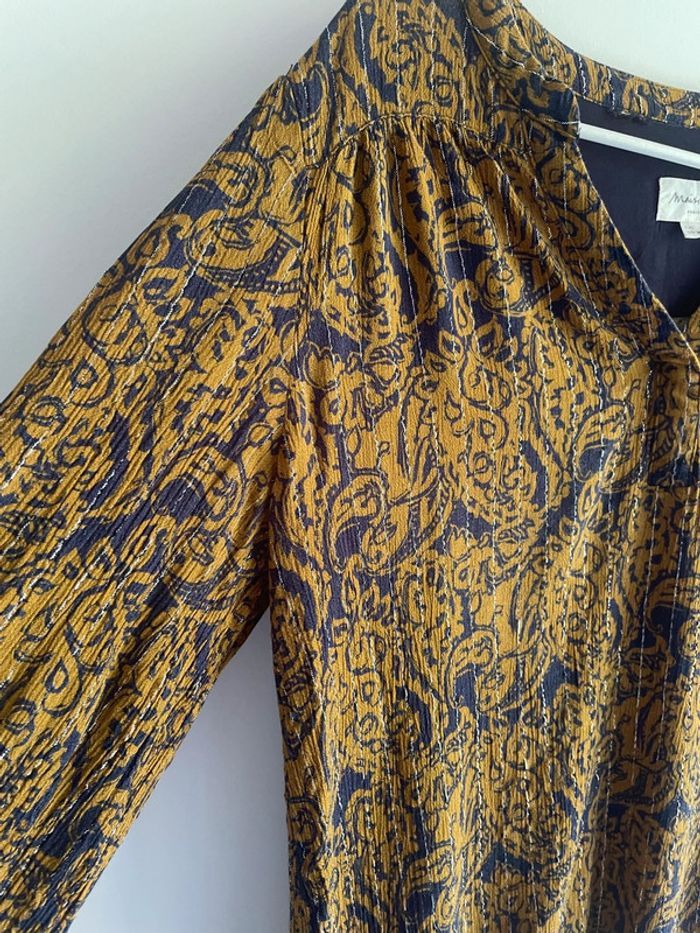 Blouse Maison 123 motifs et rayures métalliques - Taille 40 - photo numéro 2