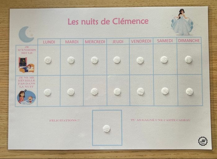 Tableau : Bien dormir avec récompense - photo numéro 3