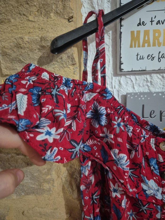 Top épaules dénudées à fleurs avec bretelles et manches sur epaule Creeks taille 46 - photo numéro 4