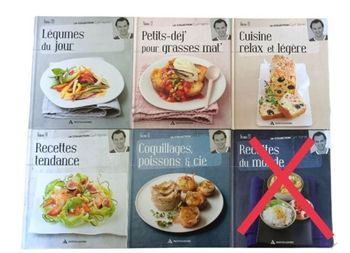 Lot de 5 livres LA COLLECTION de Cyril Lignac