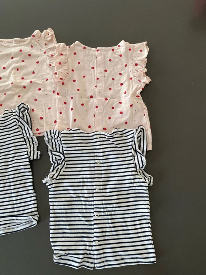 lot de 4 t-shirts 6 mois kiabi - photo numéro 2