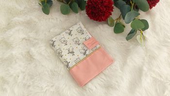 Protège carnet de santé bébé – Cadeau naissance personnalisé fait main