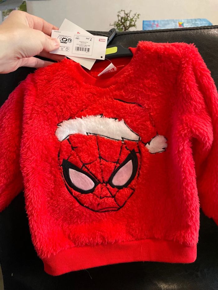 Pull chaud spider man 18 mois - photo numéro 3