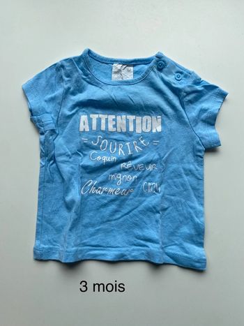 Tee shirt 3 mois