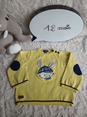 Pull Garçon 12 mois Lapin Sergent major