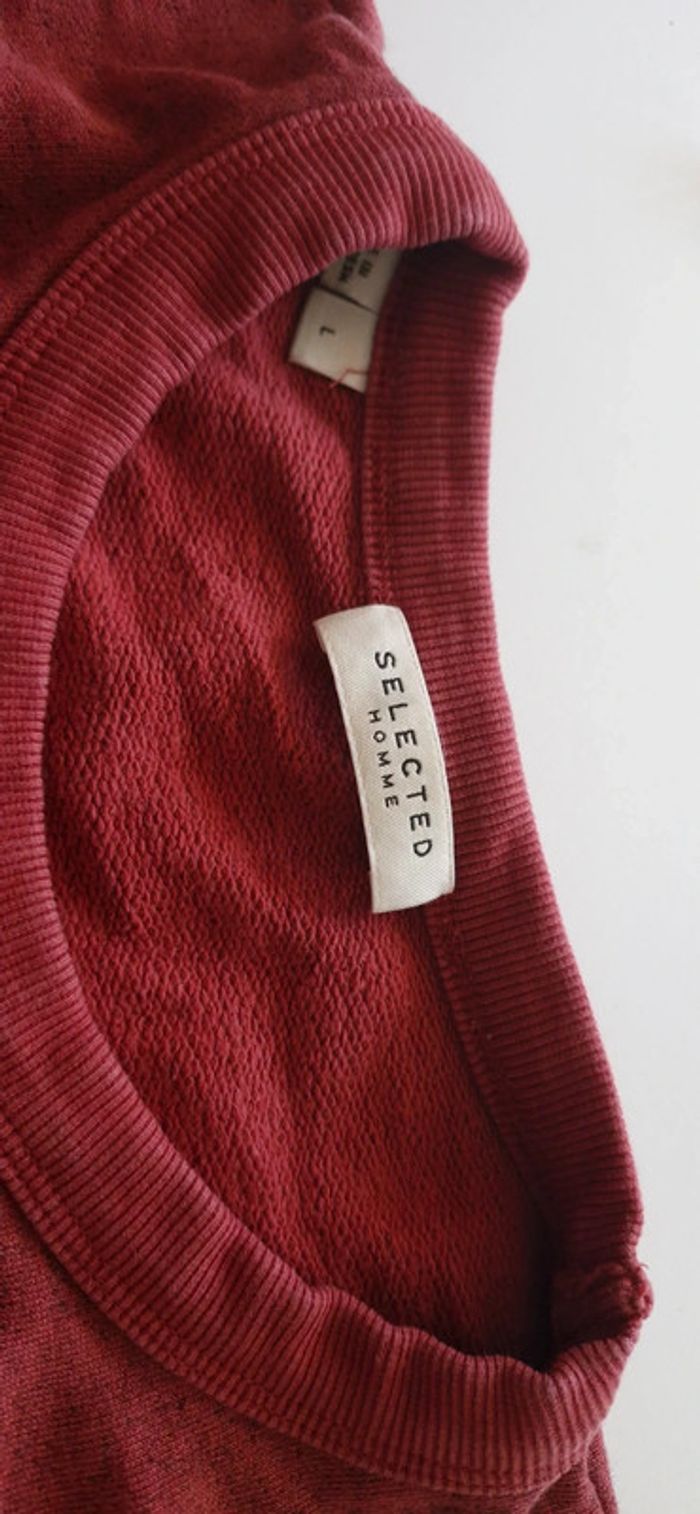 🩵 Pulls bordeaux pour homme taille L - photo numéro 4