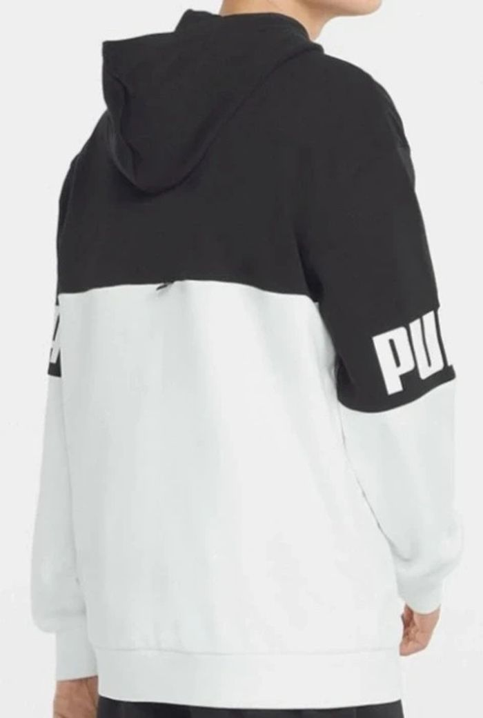 sweat à capuche homme Streetwear Puma noir et blanc taille M 38 - photo numéro 5