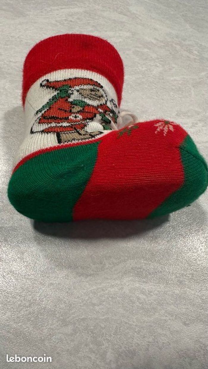 🎄magnifique botte du père noël Hauteur 11 cm - photo numéro 4