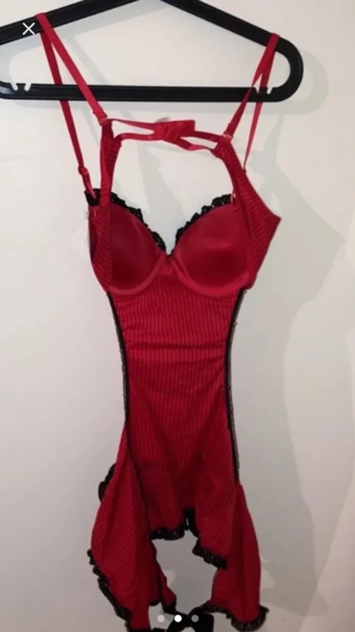 Nuisette façon tablier sexy taille L - photo numéro 2