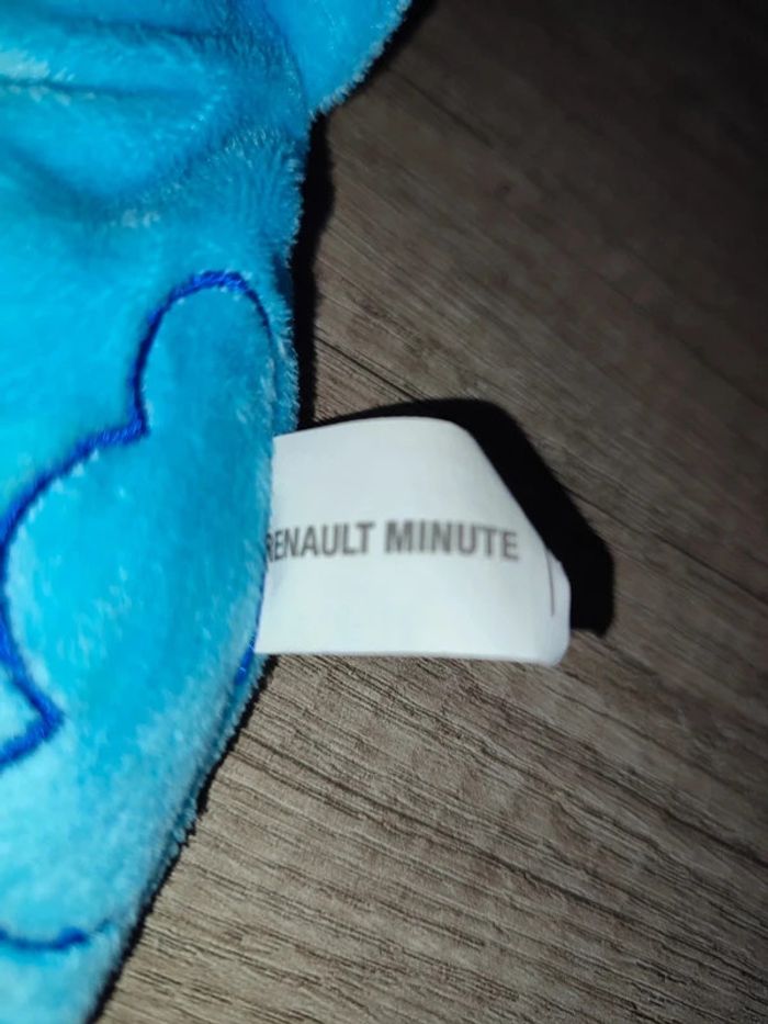 Peluche " Renault Minute " collector ours 🐻 castor, taupe bleu - photo numéro 3