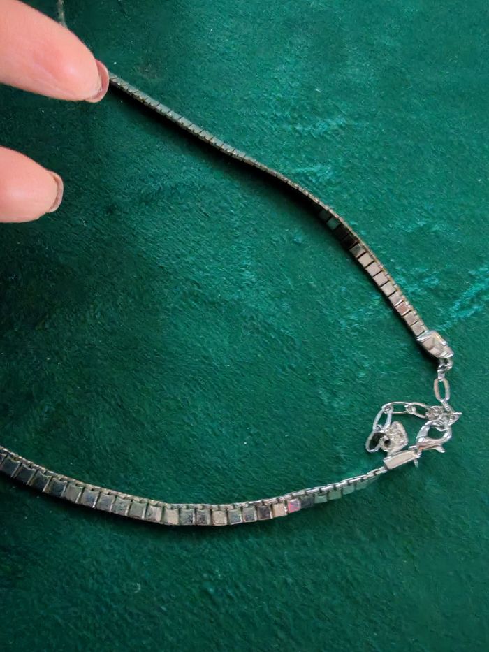 Collier en métal argenté Swarovski - photo numéro 4