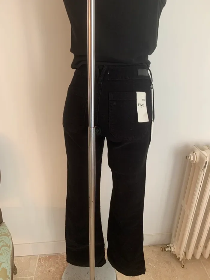 FIVE pantalon velour noir T24 - photo numéro 4