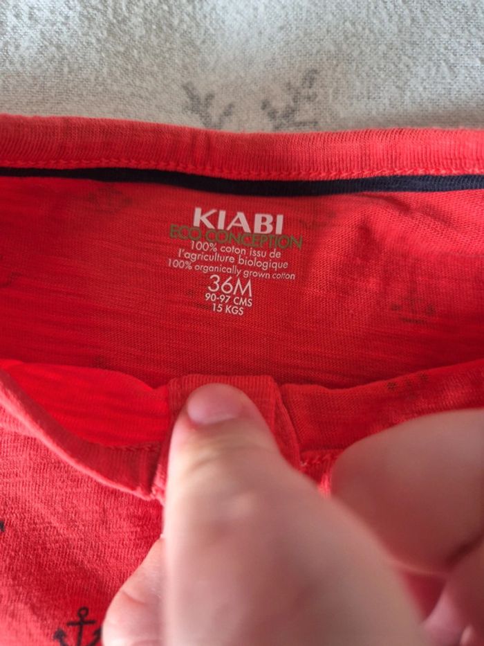 T shirt 36 mois rouge kiabi - photo numéro 3
