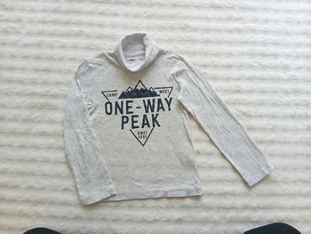 Pull à col roule garçon 6ans 🩶🤍