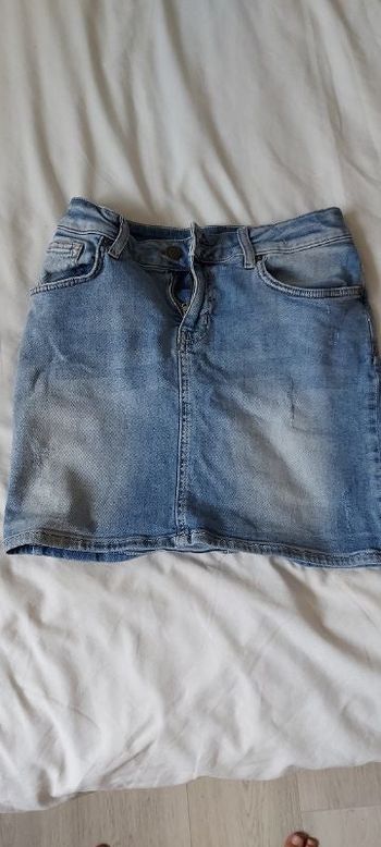 Jupe courte en jeans