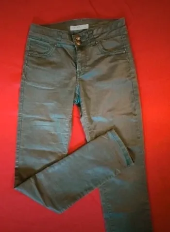 Jean stretch gris effet huilé taille xs