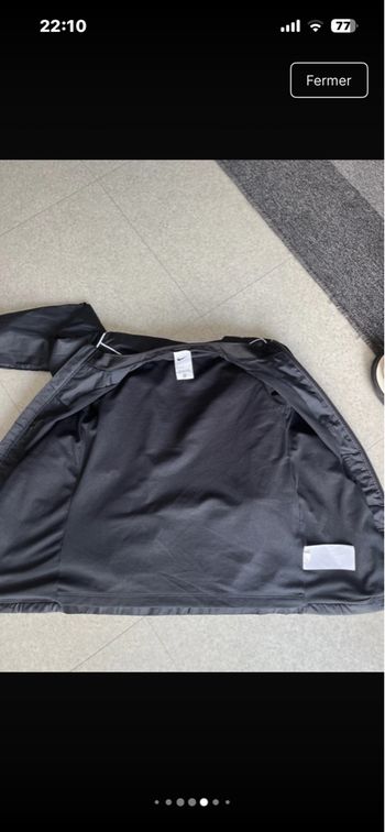 Veste Nike kway authentique noir 
