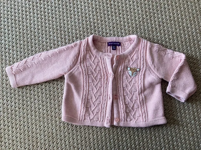 Gilet rose 3/6 mois