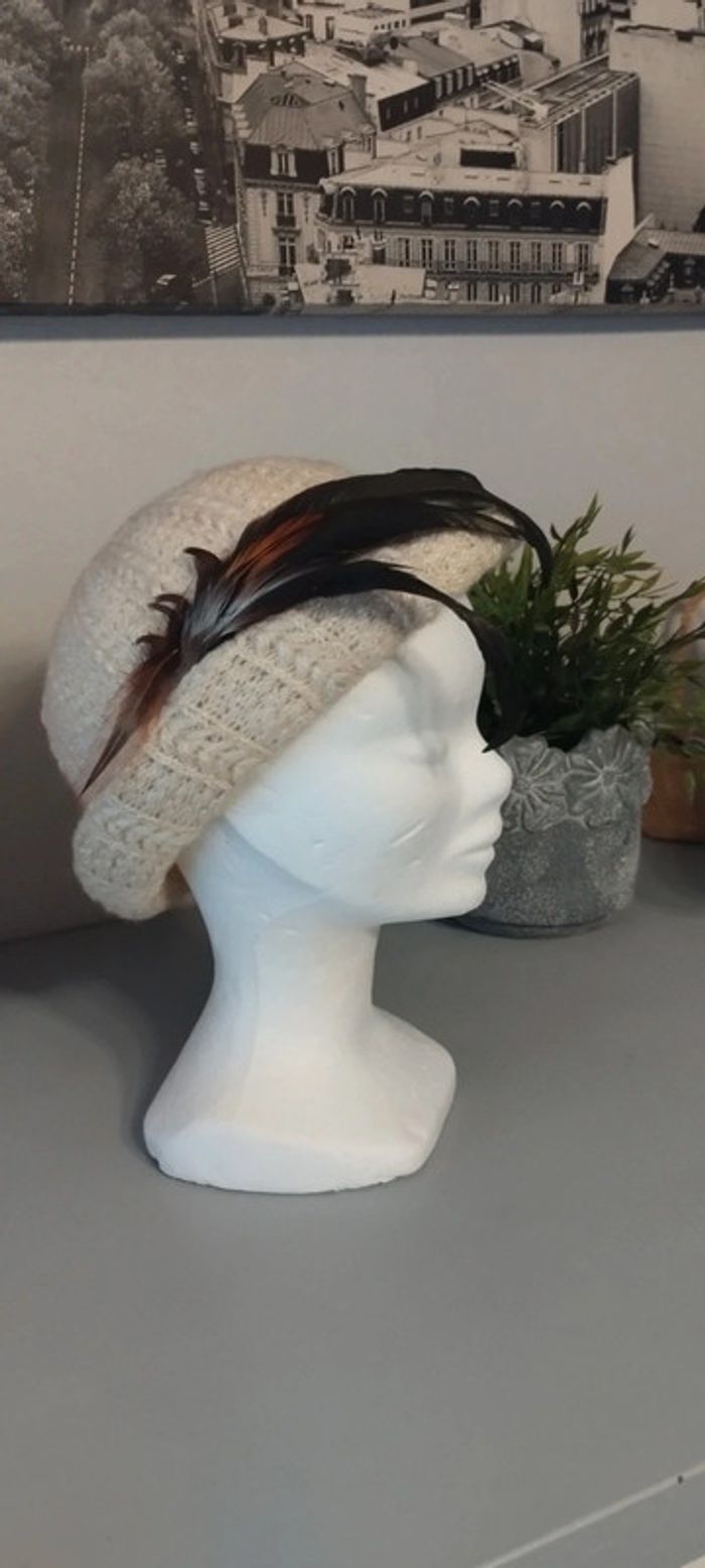 Chapeau vintage orné de plumes - photo numéro 9
