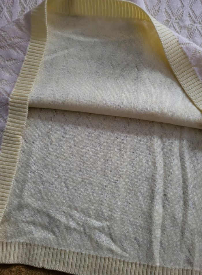 Pull femme sans manches en maille ajourée - photo numéro 3
