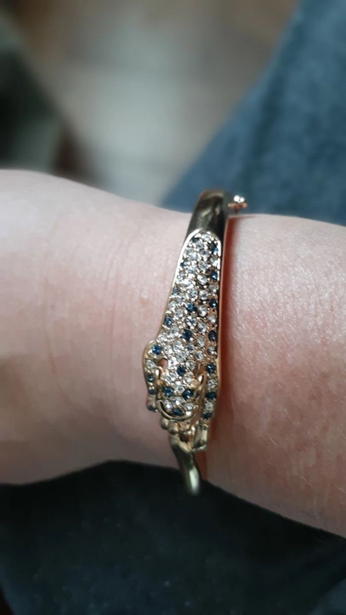ensemble bracelet oval + bague panthère - photo numéro 8
