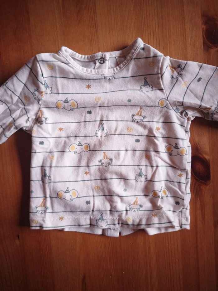 Lot de 2 tee-shirts taille 1 mois - photo numéro 4