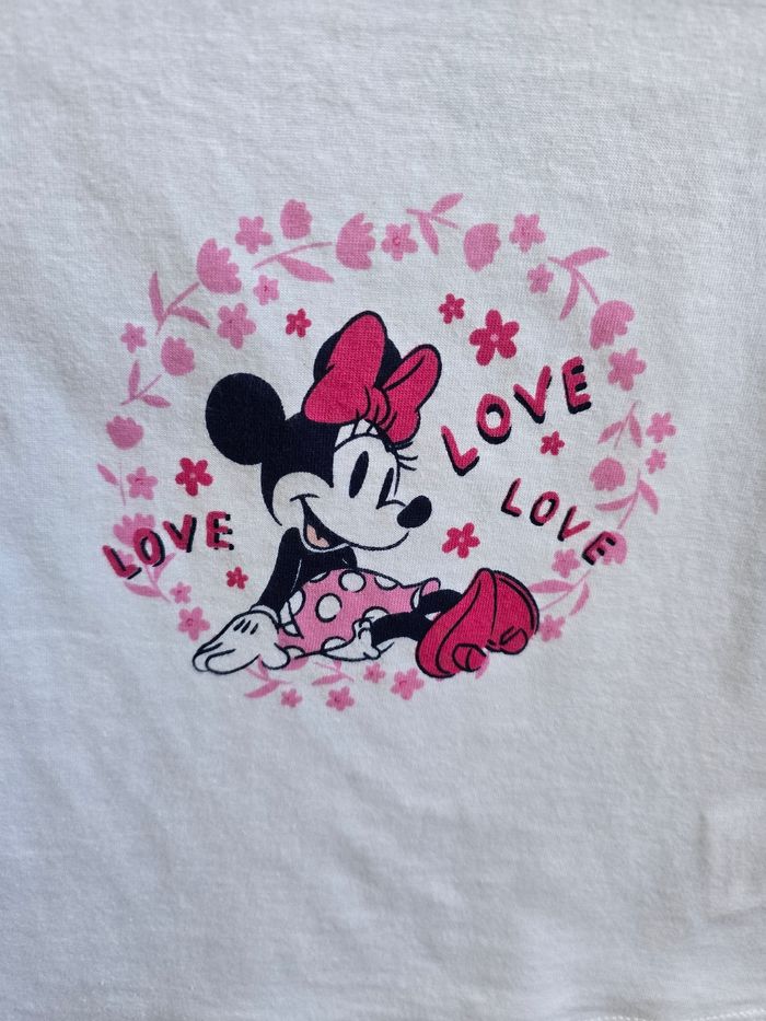Vêtement Bébé Fille - T-shirt Minnie Blanc - Disney - 12 mois - photo numéro 5