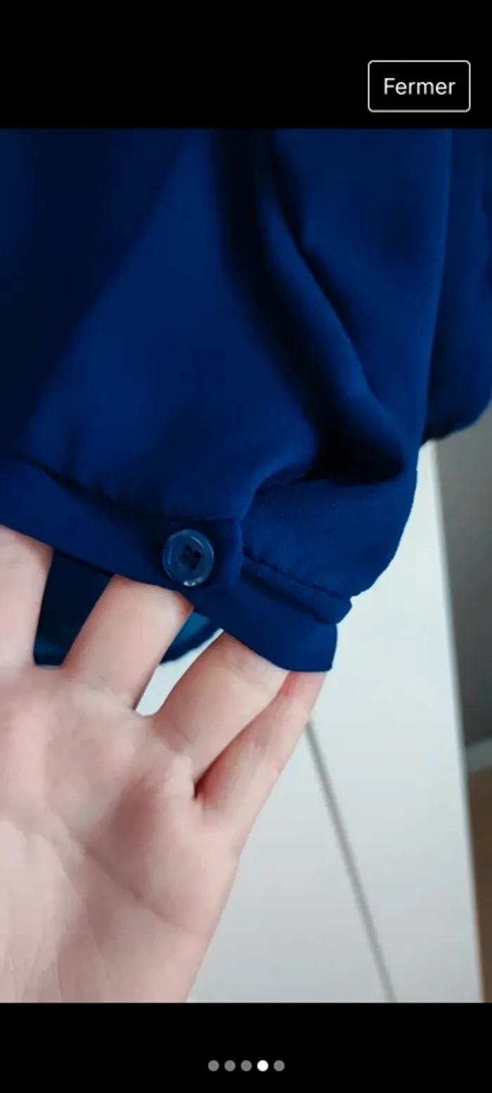 Blouse fluide bleue - photo numéro 3