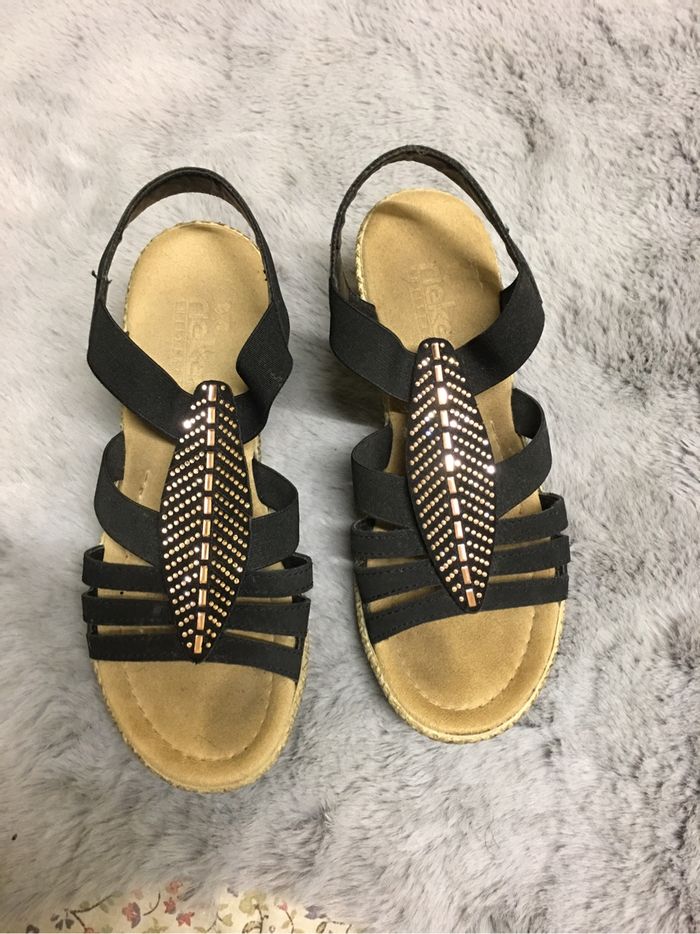 Sandales noir reiker