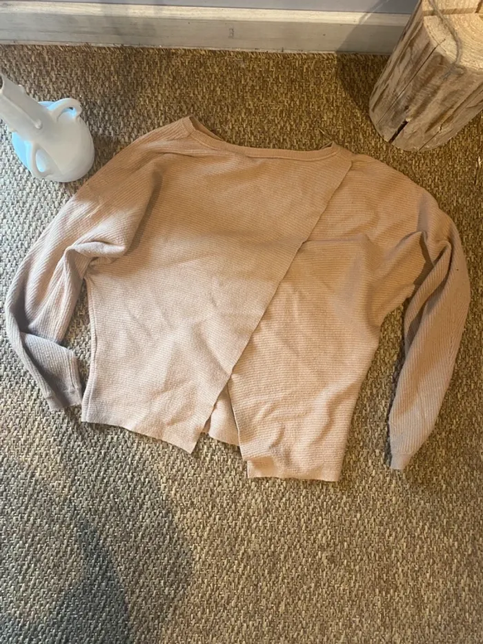 Pull mango beige - photo numéro 2