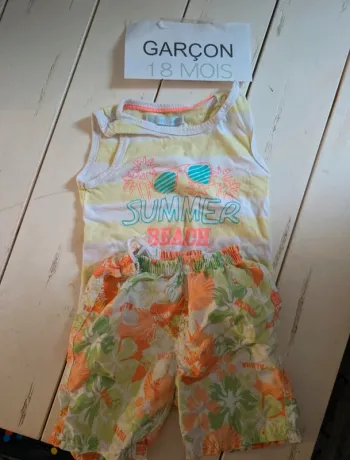 Tenue été garçon 18 mois