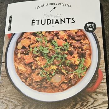 Livre cuisine pour étudiants