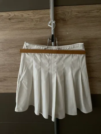 Jupe plissée blanche taille S
