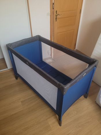 Lit Parapluie TEX 120 x 60 cm + Matelas Mots d'enfants BAMBOU