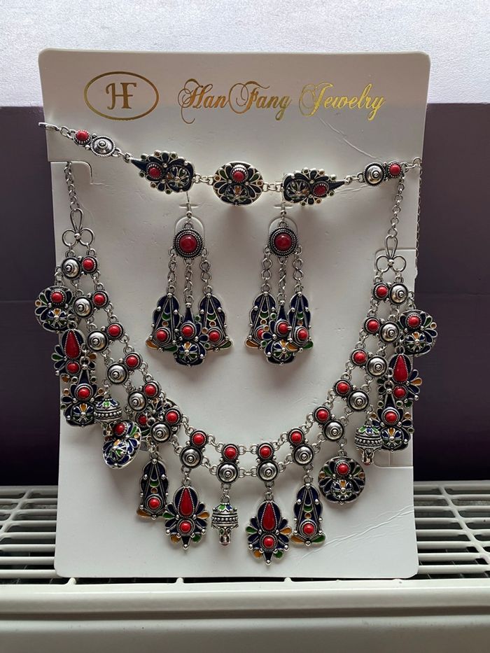 Parure de bijoux kabyle (berbère/orientale) - photo numéro 2