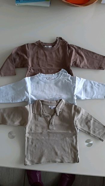 T-shirt polo manches longues garçon