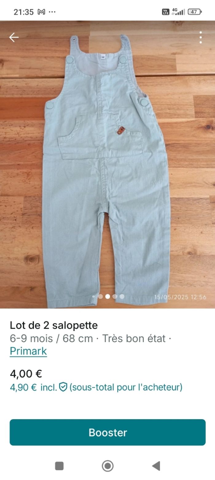 Lot de 2 salopettes - photo numéro 7